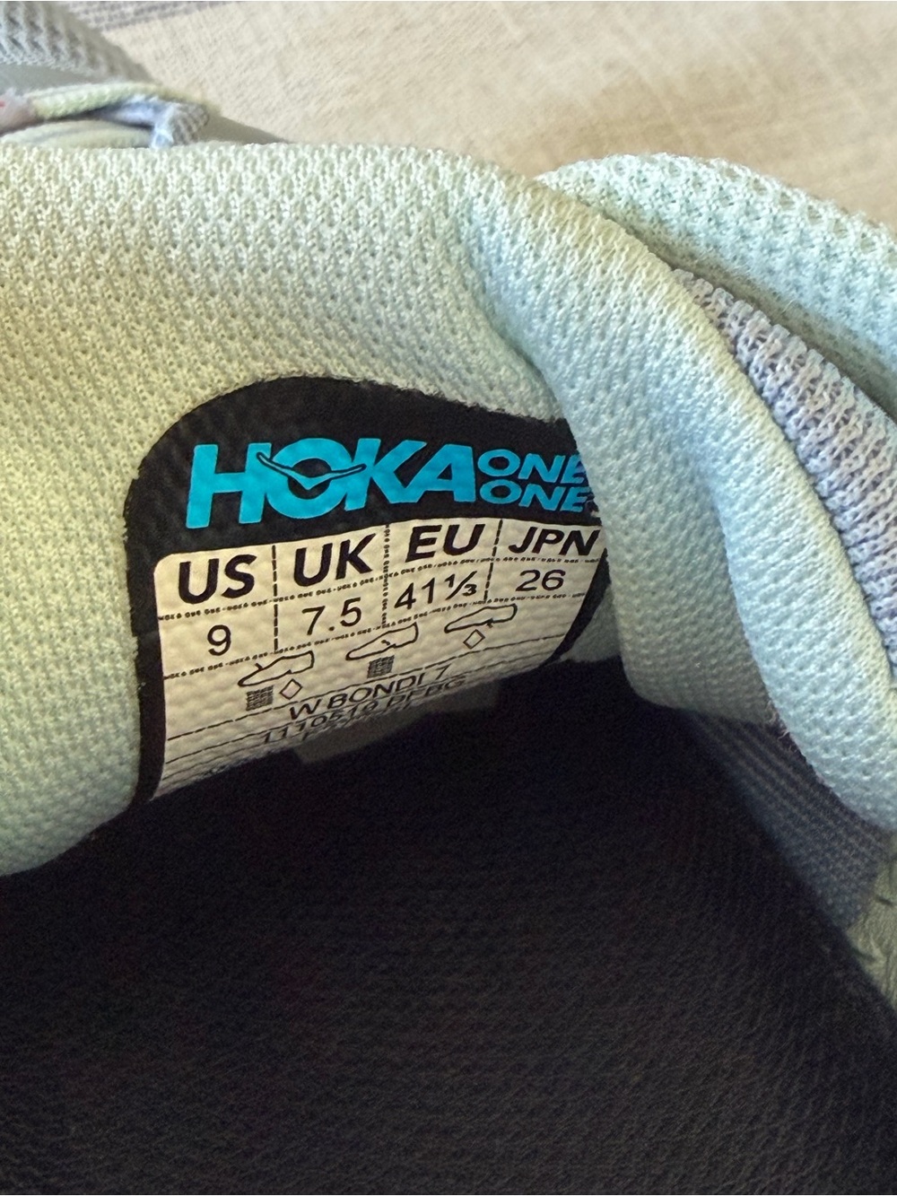 Hoka Bondi 7 Women’s Running Shoes White Blue Size 9 - Picture 11 of 11